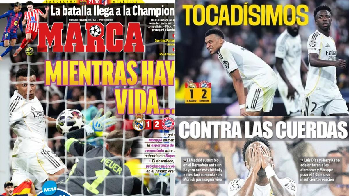 Las portadas tras la victoria del Bayern en el Bernabéu