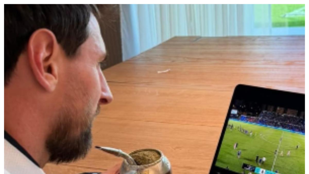Messi ya vibra con el Eldense: vio en directo (en su iPad) la remontada ante el Oviedo