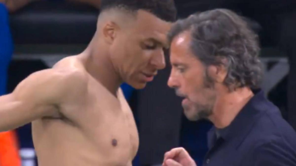 Quique le pide la camiseta a Mbappé tras perder en Madrid: "Normalidad, esto ha pasado toda la vida"