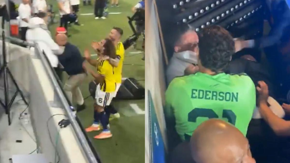 El preparador de porteros del Lyon intenta agredir a Guendouzi y acaba acorralado en el túnel de vestuarios