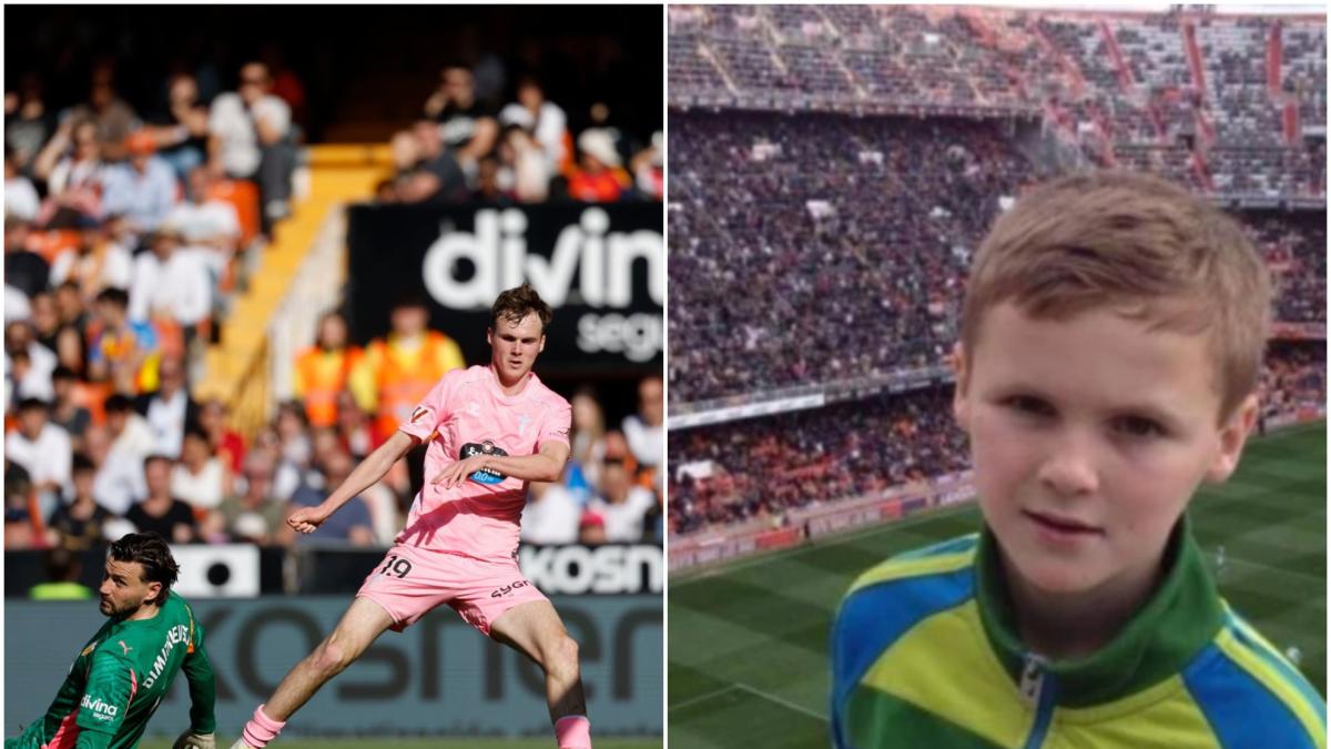 Williot Swedberg marca con el Celta su gol soñado en Mestalla: “Mi padre estaba en el campo y se emocionó”