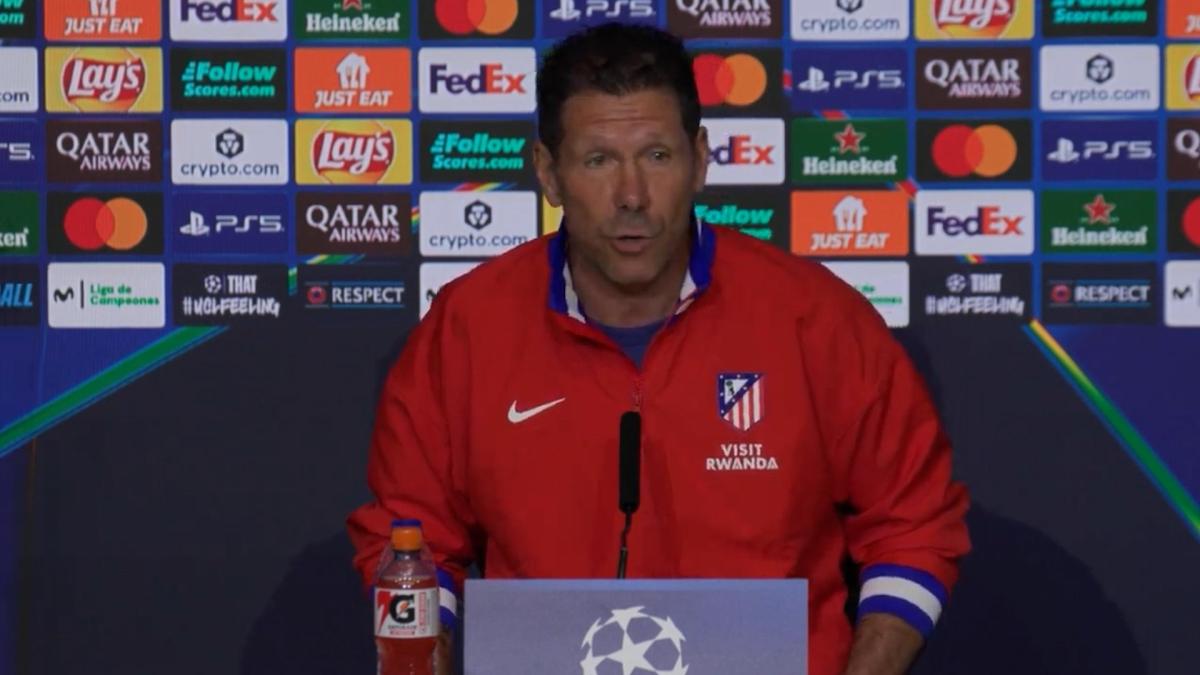 Simeone: "No hay presión, hay responsabilidad y una ilusión especial"