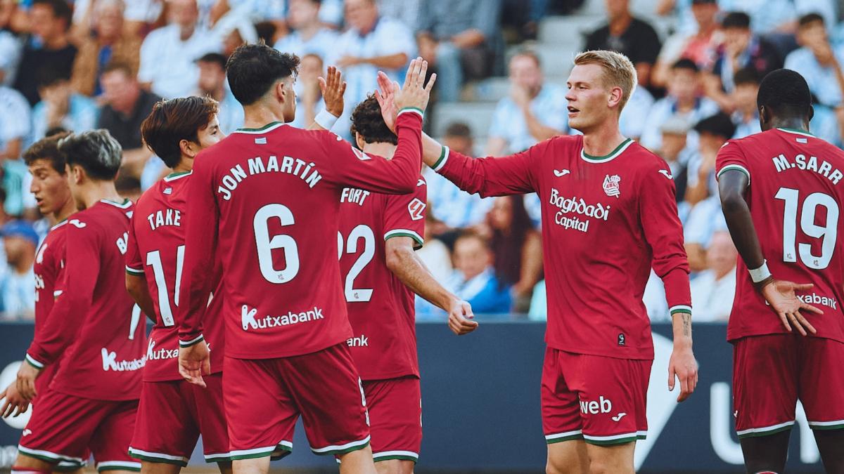 La Real se ensaña con un débil Málaga