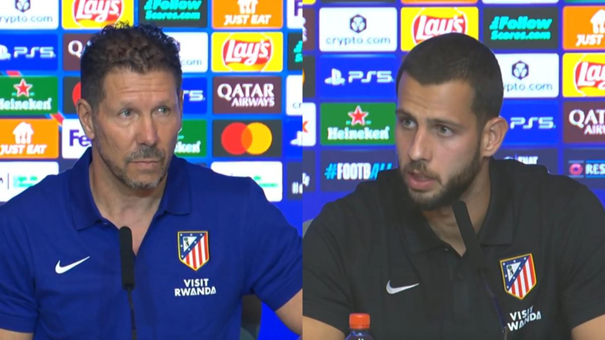 Rueda de prensa de Simeone y Hancko, en directo | Última hora del Stuttgart - Atlético en Champions League