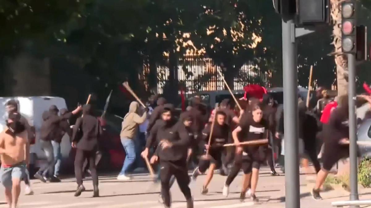 Libertad provisional para los cuatro ultras detenidos por la pelea cerca del Ciutat de València