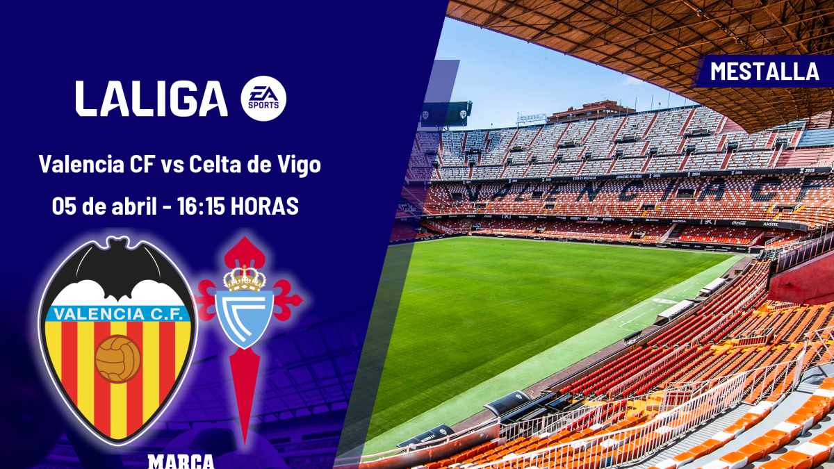 Dónde ver el Valencia - Celta de Vigo de LaLiga EA Sports: a qué hora es y canal de TV para ver hoy el partido de la jornada 30
