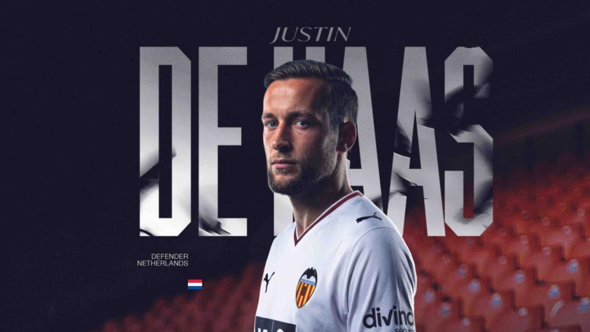 El Valencia anuncia el fichaje de Justin de Haas