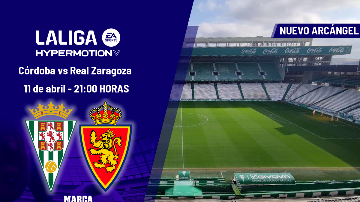 Córdoba - Real Zaragoza: horario, dónde ver hoy en TV y canal del partido de LaLiga Hypermotion