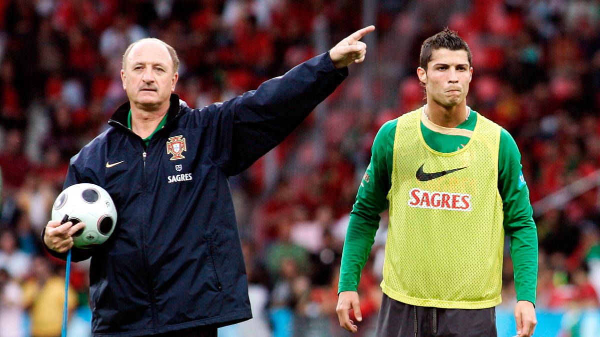 Scolari, exseleccionador de Portugal, sobre Cristiano: "Nunca fue un crack como Messi o Ronaldinho"