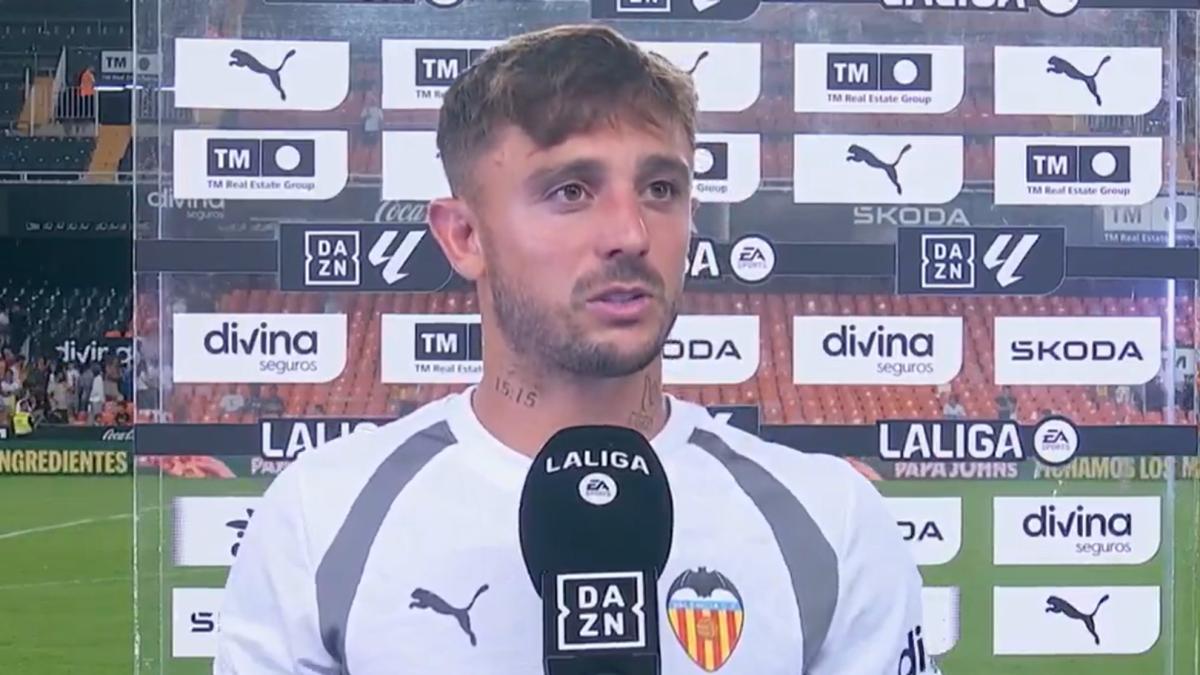 Pablo Maffeo al valencianismo: “Si abrimos una brecha entre afición y equipo, es lo peor que nos puede pasar; lo viví en Mallorca”