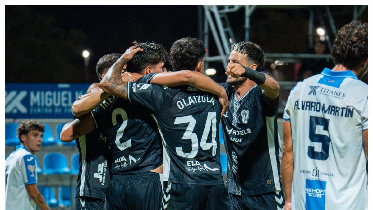 El Eldense golpea y maniata al Atlético Baleares